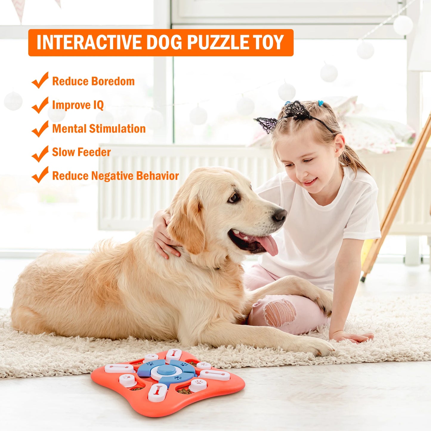 Interactive Dog Puzzle Toy β IQ Training & Treat Dispenser