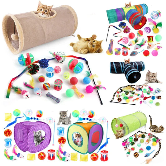 Interactive Cat Toys/Tunnel Sets