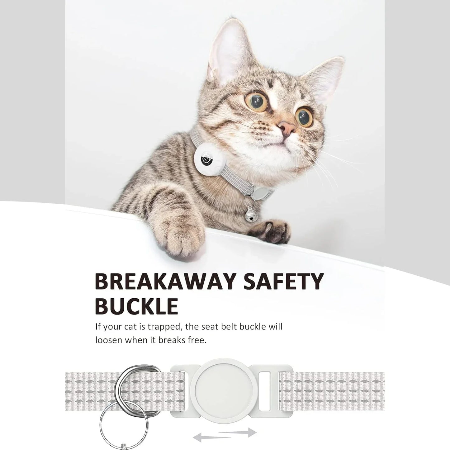 AirTag Cat Collar with Bell