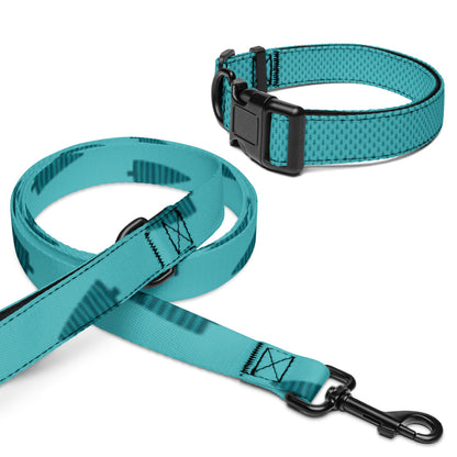 Christmas Tree Collar & Leash Set